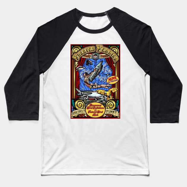 Bird Imitator Sideshow Poster Baseball T-Shirt by ImpArtbyTorg